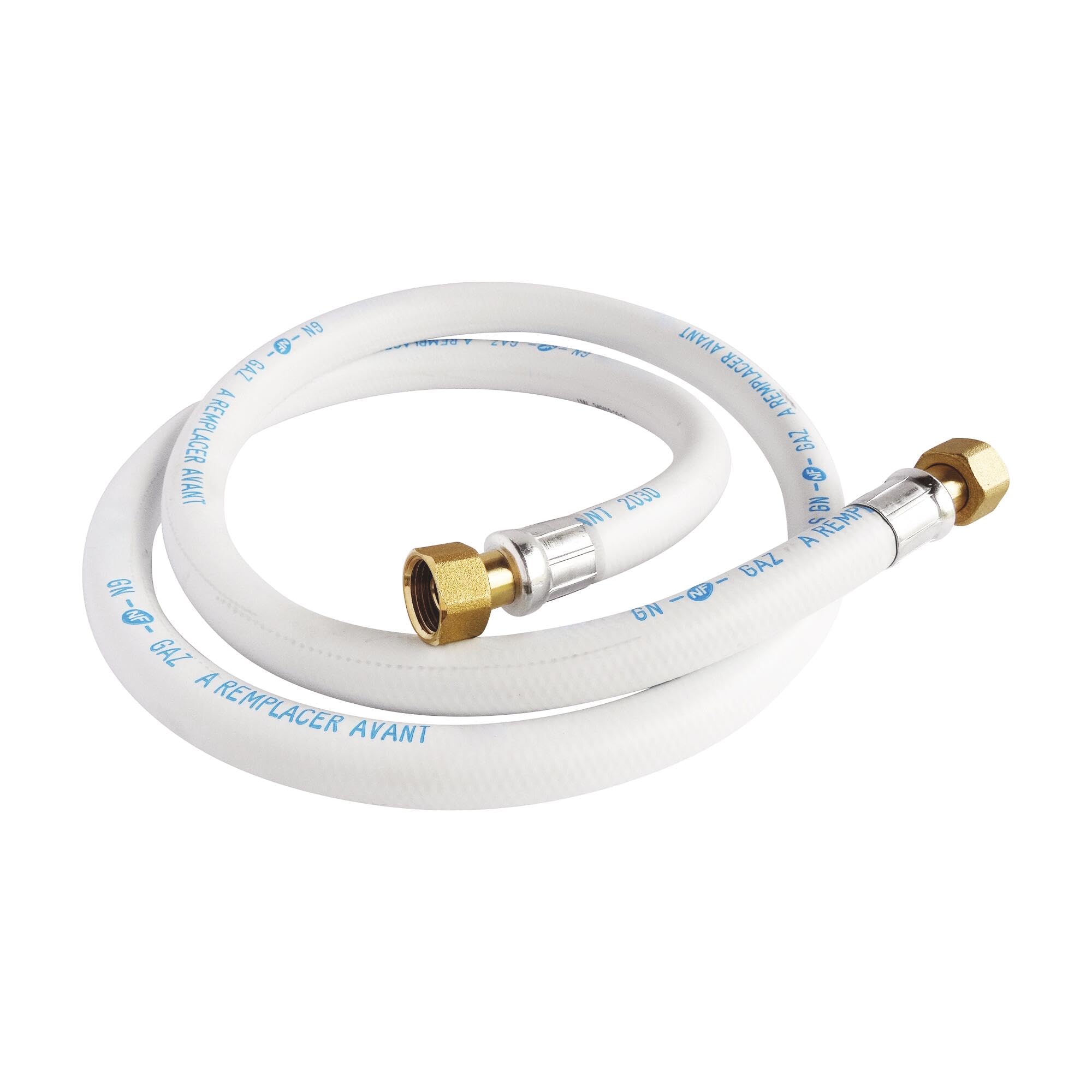 SOMATHERM FOR YOU, Tubo flessibile in gomma per gas naturale, lunghezza 1,5 m, durata 10 anni, raccordi per dado girevole 15/21, ideale per alimentare i tuoi dispositivi a gas