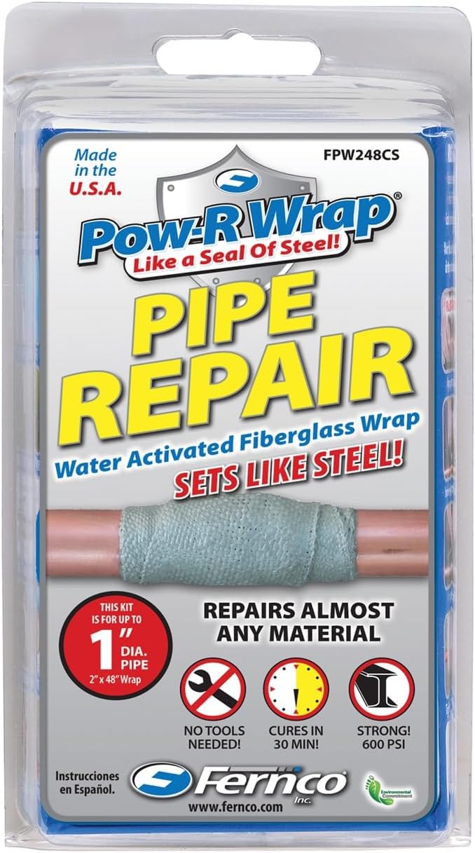 Fernco FPW248CS Pipe Repair Kit, Gray, 1 Inch