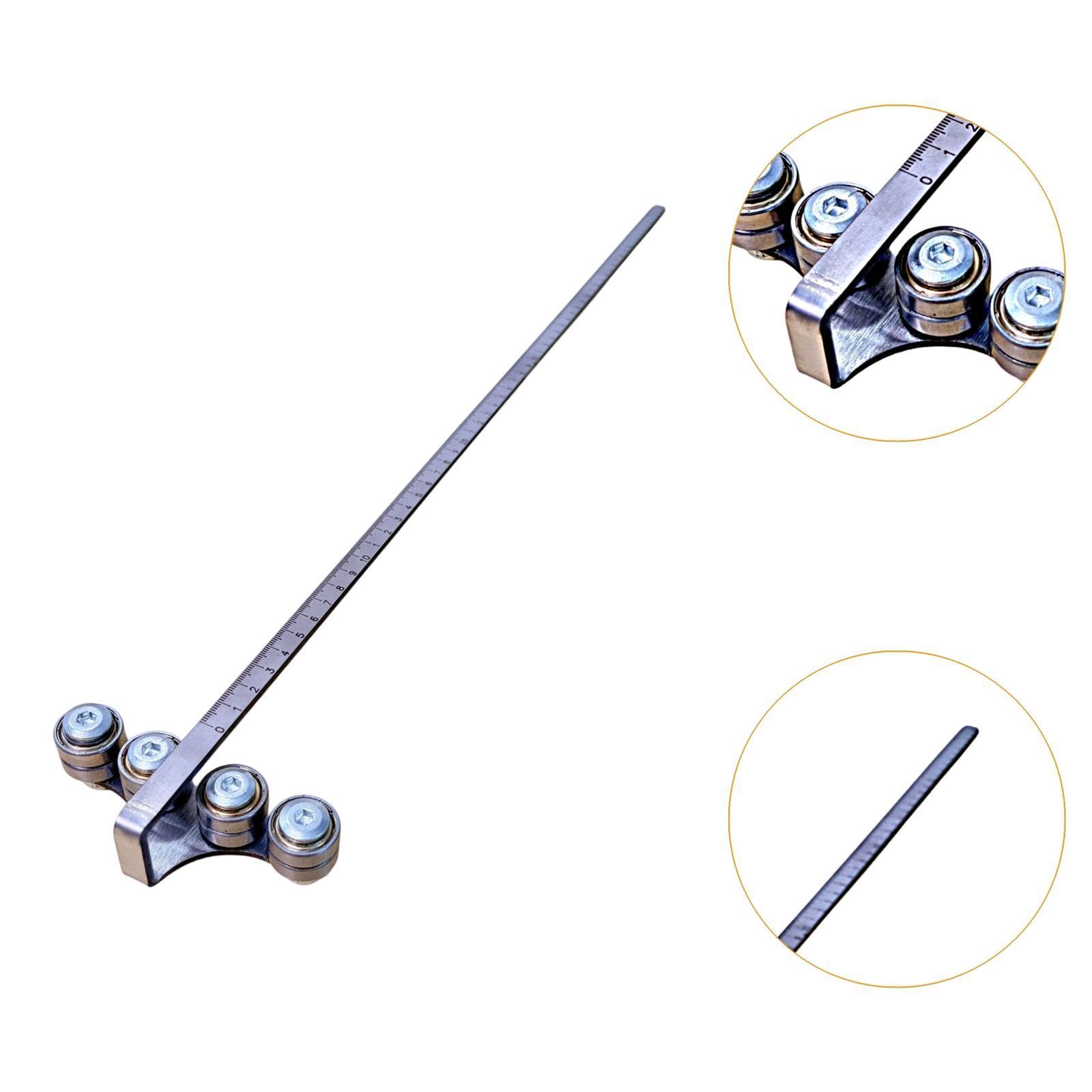 Fenteer Guía para circular acero inoxidable, fácil usar, para medir, ideal para proyectos bricolaje, para adultos, para cortar madera y metal, 60 Cm de Longitud