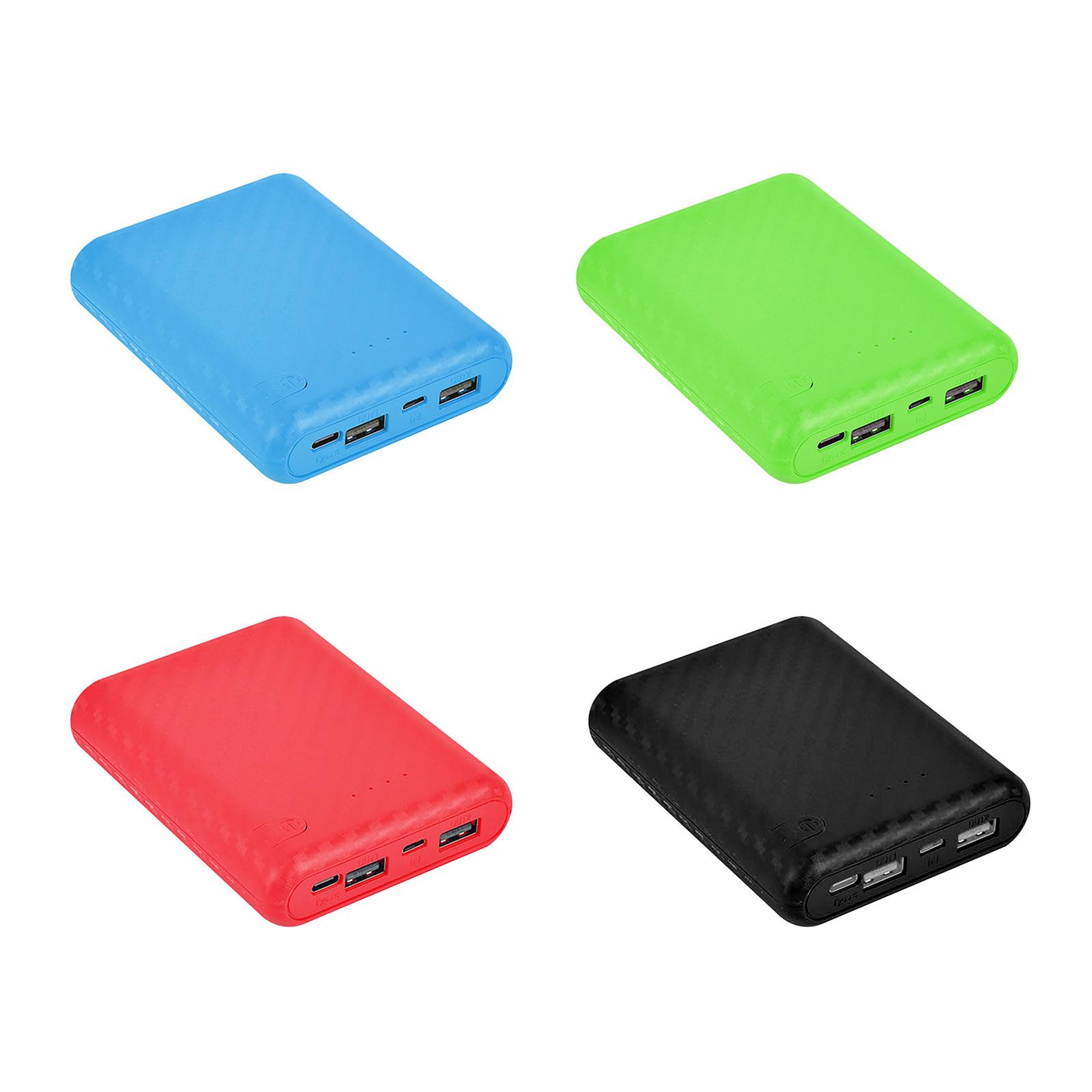 DIY Zewnętrzne pudełko na baterie 4x18650 Zewnętrzne obudowy baterii z wieloma kolorami Bateria nie jest dołączona Wyjście USB 5 V/2,4 A