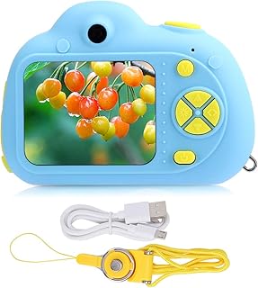 Yinuoday Brincar digital infantil com cordão antiperda para reconhecimento 0 gravação de vídeo de lente dupla digital infantil reconhecimento digital de brinquedo infantil reconhecimento digital de brinquedo infantil reconhecimento digital infantil