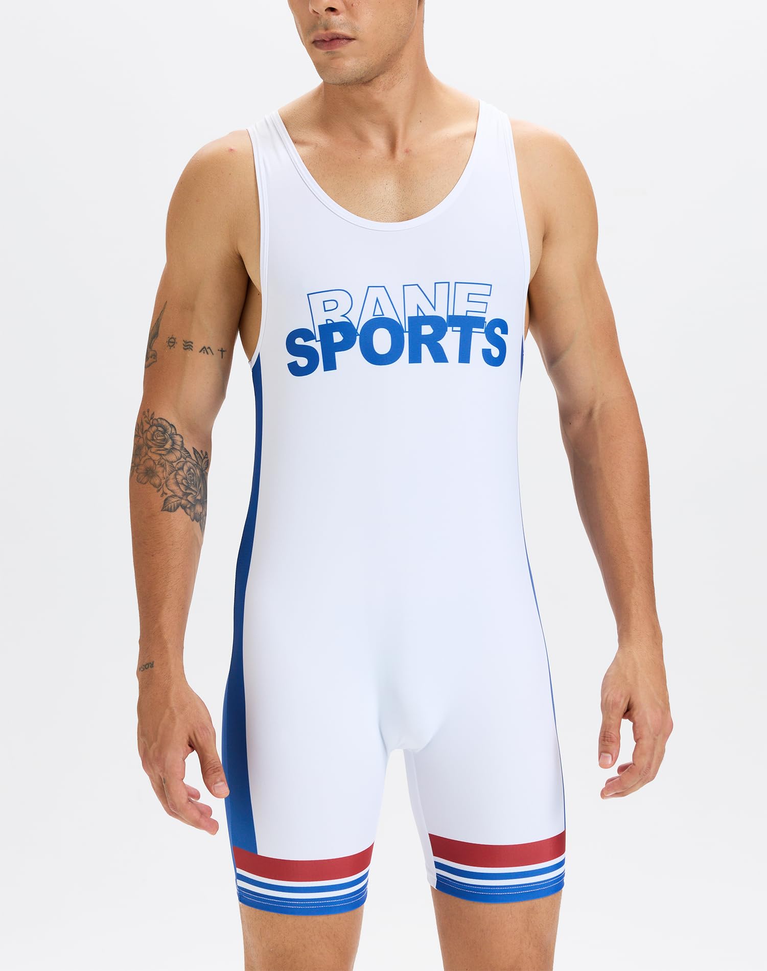 Traje deportivo de lucha libre para hombre mono ajustado mono deportivo sin mangas mallas de lucha traje de levantamiento de pesas
