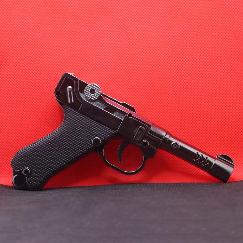 Metal Gun Lighter - Luger P08 Style Windproof Jet Flame Lighter