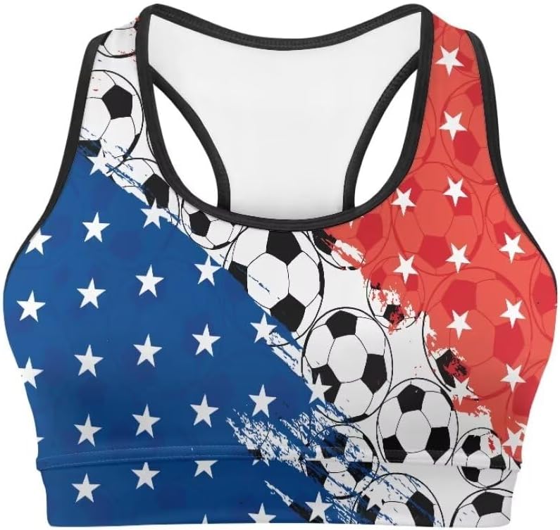 Mushroom Padded Bras for Women Wireless Sport Bra Racerback Running Bra Yoga Sport Bras