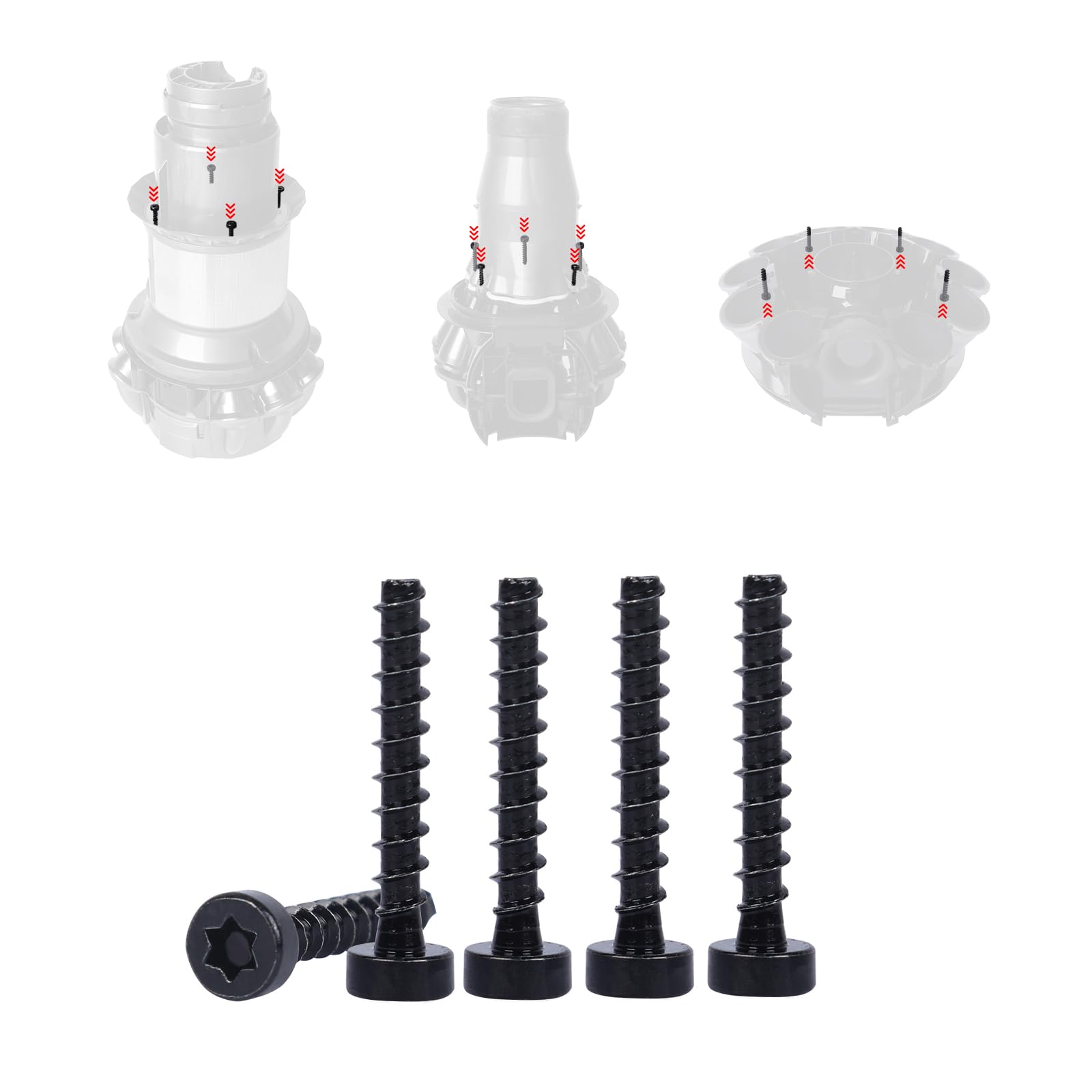 T8 (Torx 8) Screws Replacement for Dyson V6 V7 V8 V10 V11 DC58