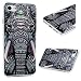 iPhone 7 Case (4.7"), YOKIRIN Printed Slim Fit & Lightweight Flexible Hard PC Back Protective Cover Transparent Crystal Clear Scratch-Proof Bumper Case for iPhone 7 (2016) - Tribal Elephant