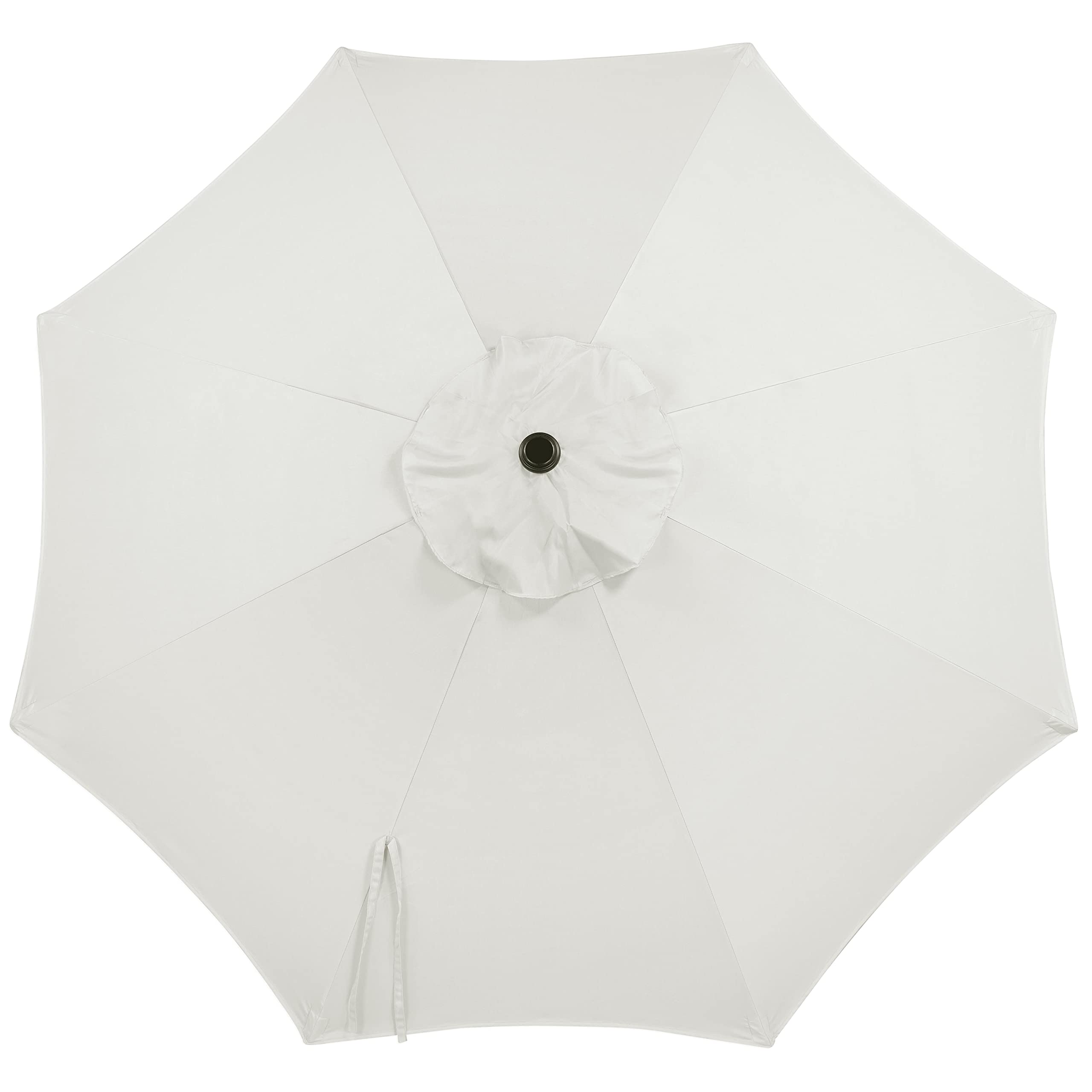 Yaheetech Parasol przeciwsłoneczny, okrągły, 270 cm, składany, z korbą, ochrona przed promieniowaniem UV, UPF 50+, kremowy