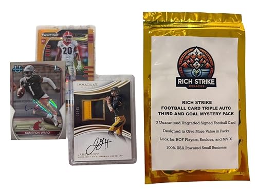 Rich Strike Football Card Triple Auto Third and Goal Mystery