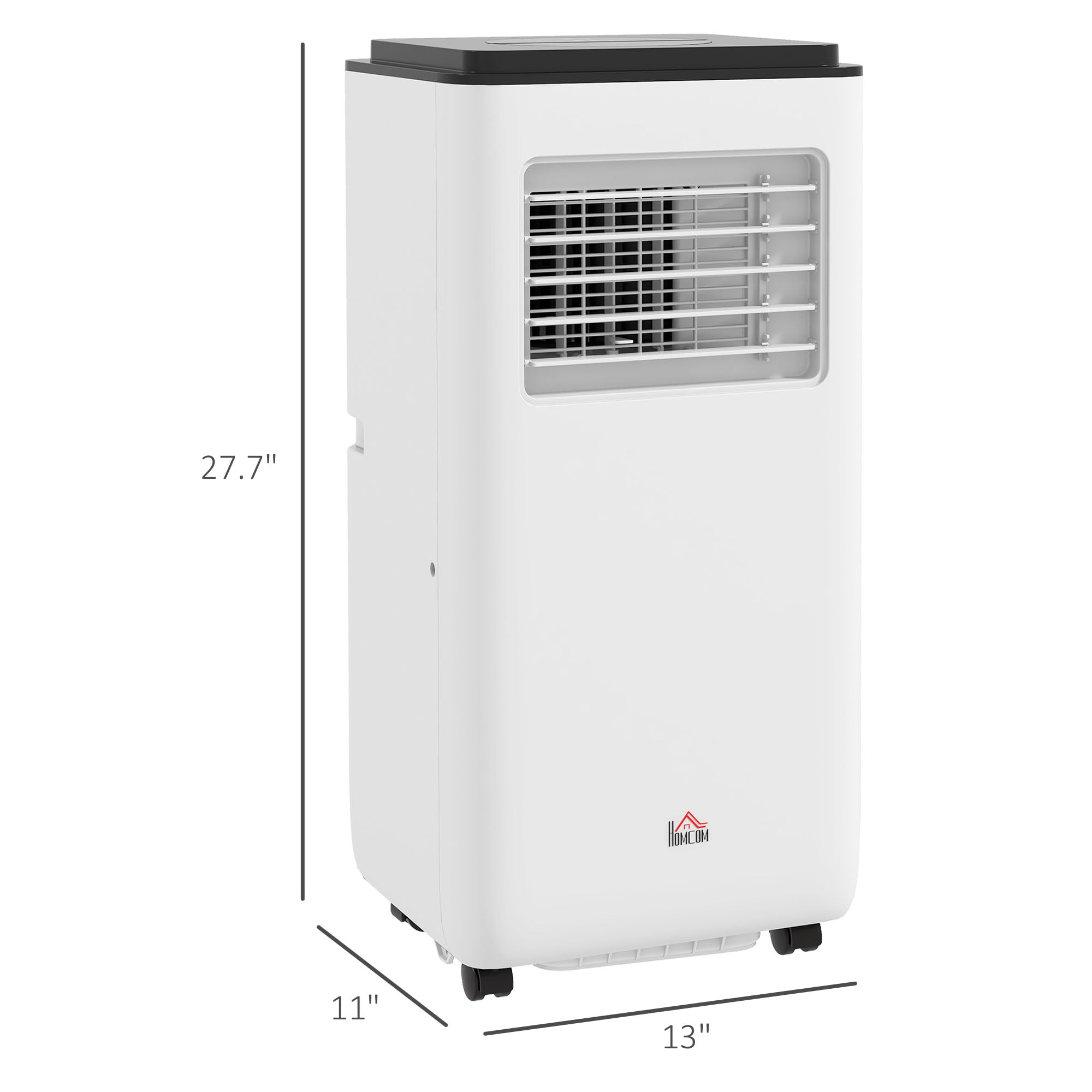 Aire acondicionado de 8000 BTU para habitaciones de hasta 345 pies cuadrados, unidad de CA 5 en 1 con ventilador de refrigeración, deshumidificador, automático, apagado y control remoto 7