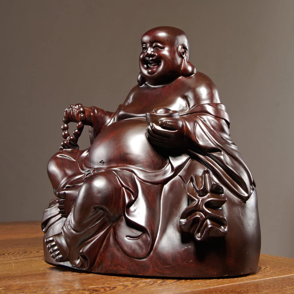 黒檀　布袋　置物 Amazon.co.jp: 布袋さんの置物 6cm 高級天然 黒檀 木彫りの布袋