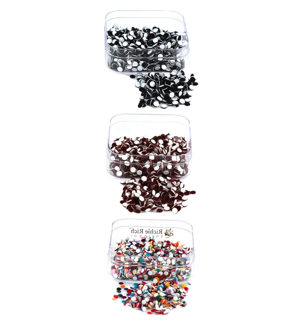 SSKR Pack of 2 Box Black, Maroon, Multicolor Bindi Daily Use Simple Forehead Bindi For Women (Bindi Size : 2.5 mm each) | Total 6 Boxes-image-10