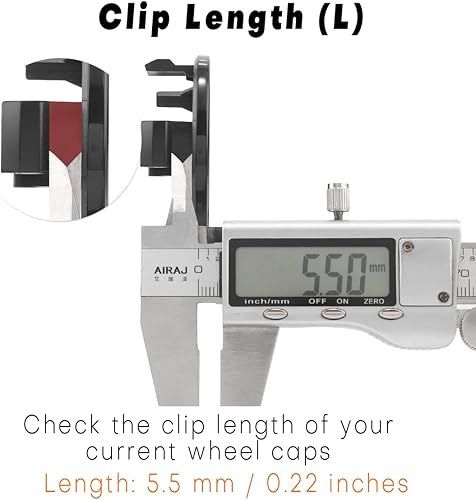 Miniatura 5 de GTownWorks - Tapacubos centrales de rueda de 2.126 in 2.13 pulgadas para OZ Racing Chrono M514 PZ405-T0671, 4 tapacubos centrales de repuesto para