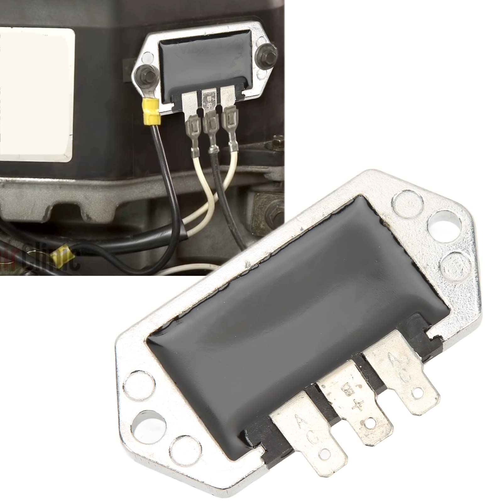 Régulateur de tension Système de et de Démarrage Régulateur de Tension Redresseur Aluminium 12V Meilleure Dissipation Thermique 41 403 01 pour Tondeuse à Gazon