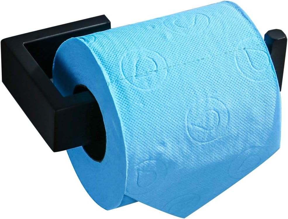 Matte Black Stainless Steel Wall Mounted Toilet Paper Holder