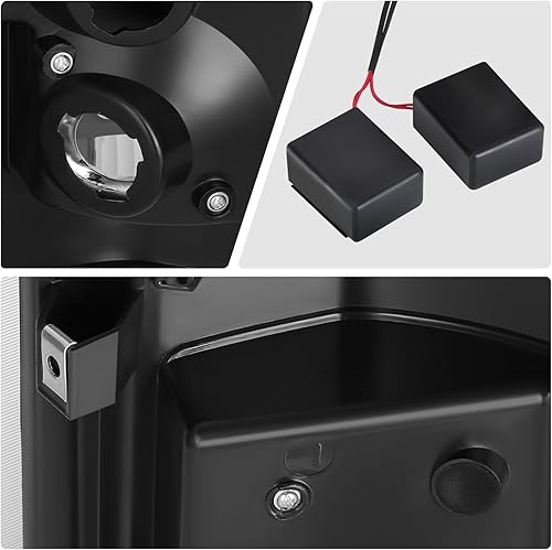 Miniatura 7 de DNA MOTORING TL-CSIL07-LED-BK-CL - Conjunto de luces traseras LED para lado del conductor y del pasajero compatible con Chevy Silverado 1500 2500 HD