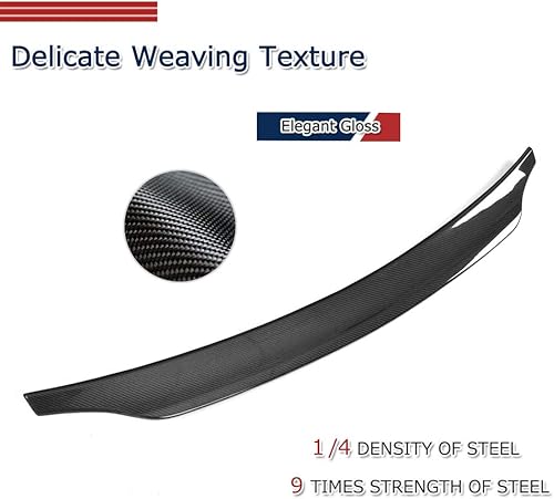 Miniatura 5 de Alerón de tronco de fibra de carbono para Audi S5 2 puertas Coupe 2008-2016 Highkick tapa de maletero Spoiler Wing Lip Boot Lid Factory Outlet