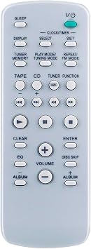 RM-SC3 RM-Z20031 Replace Remote Control Compatible with Sony Stereo System MHC-GX555 MHC-LX10000 MHC-GX9900 MHC-GX355 CMT-HPX10W MHC-GX750 MHC-GX9000 CMT-CPX22 CMT-GPX6 CMT-CP555 MHC-GX450 RM-SC31