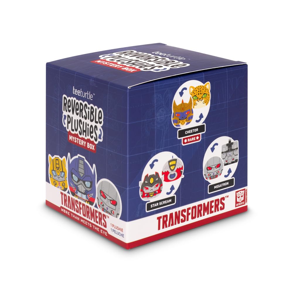TeeTurtle Hello Kitty and Friends  Reversible Plushie Mystery Box - 3-Inch Two-Sided Blind Box Plush with Embroidered Details - Cute Surprise Toy for Kids, Teens, and Adult: Transformers Series