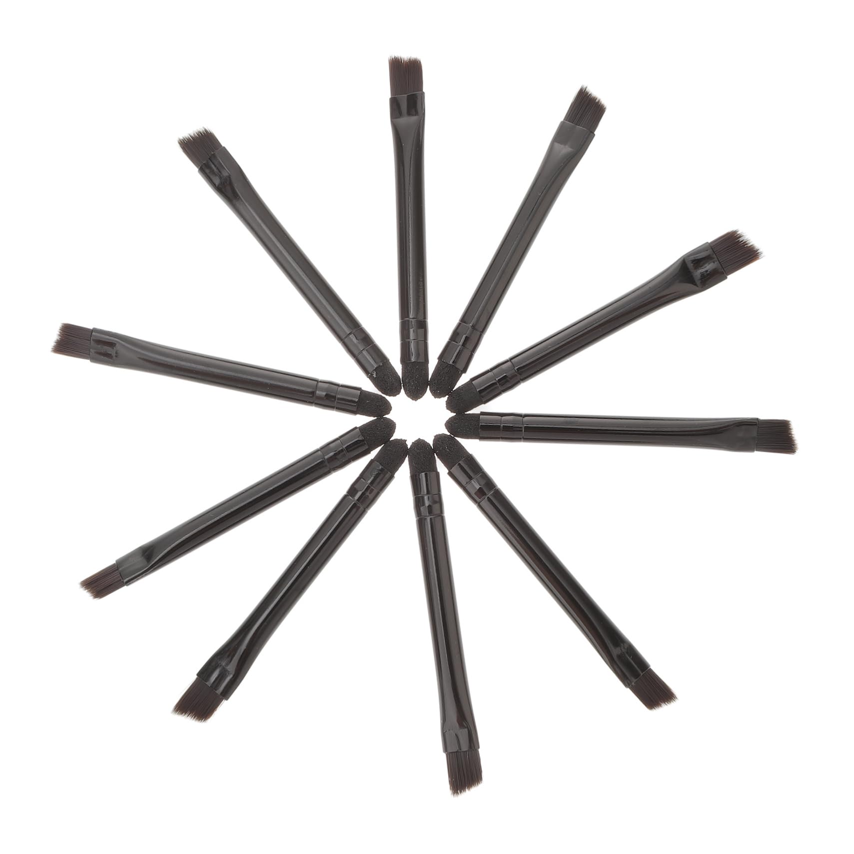 HAPINARY Luxury Double-ended Eye Shadow Brush 10 Piece Set for Makeup Kit Travel Size