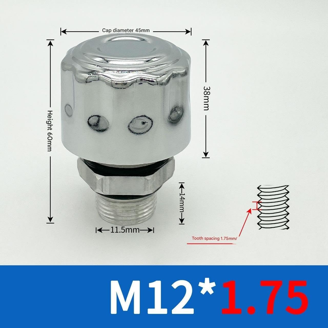 Reducer Breather Cap Vent Air Filter Hydraulic Oil Tank Cover Gearbox Exhaust Valve M12X1.75