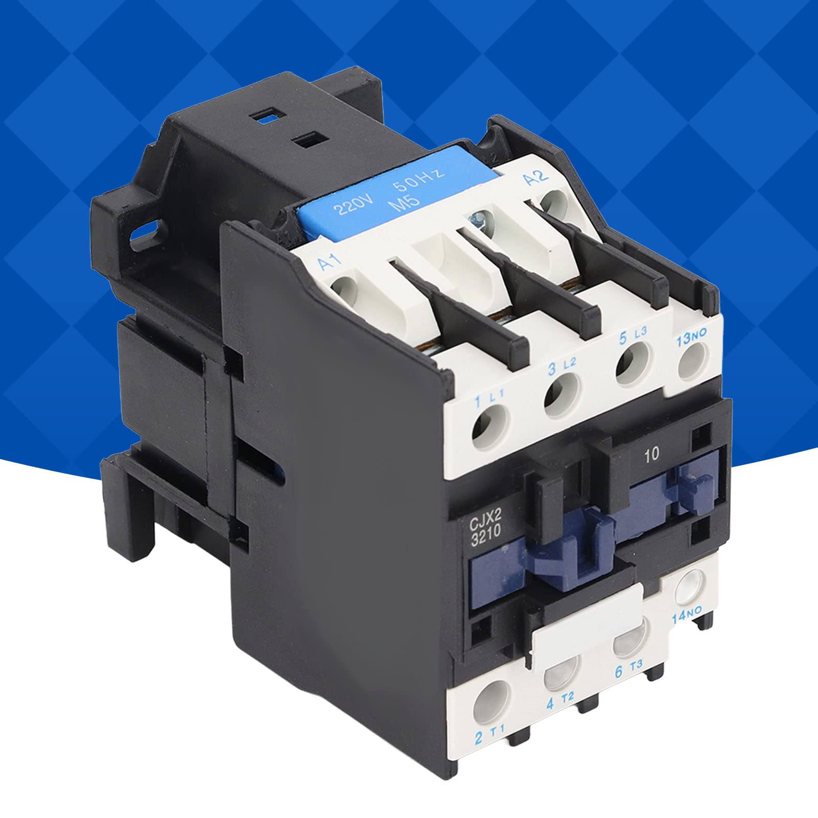 Contactor AC Contactor normalmente abierto 50Hz Alta sensibilidad Alta conductividad eléctrica Gran capacidad de carga 32A Contactor de motor de bobina para distribución eléctrica industrial