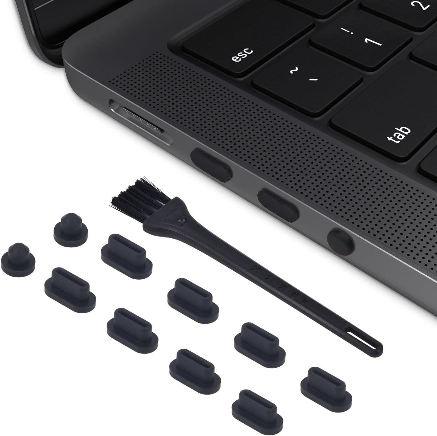CASOSHIELD Dust Plug Cover 10pcs for MacBook Air 13 M2 A2681 M1 A2337 A2179 A1932, MacBook Pro 13 M1 M2 A2338 Pro 14 A2442 Pro 15. A170 7 Dust Caps for A1999 0,Pro 16 A2141 A2485 Silicone (B0DCBMVBS7) Amazon Price History, Amazon Price Tracker