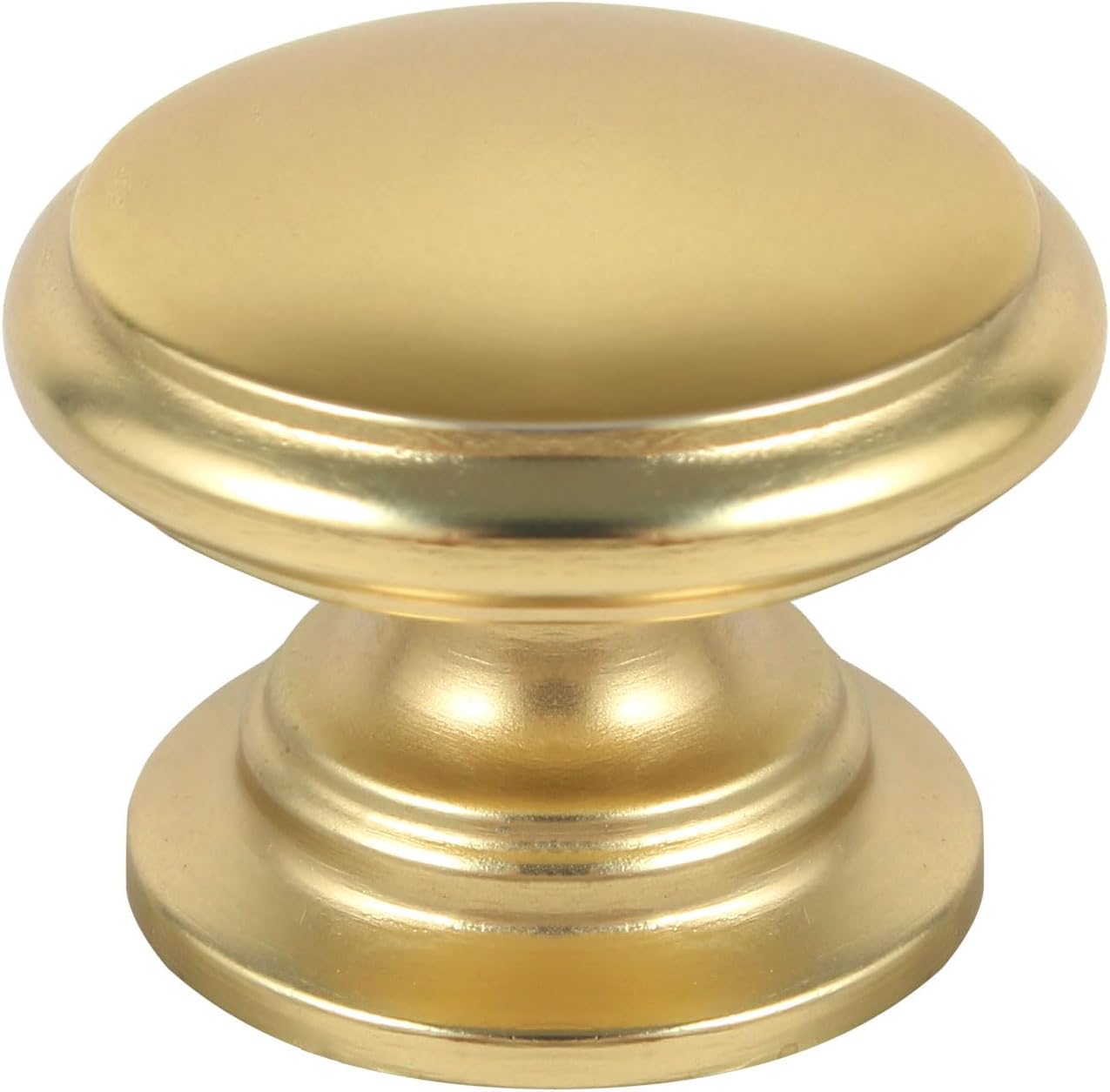 10 Pack Drawer Knobs - Flat Black & Champagne Gold, 1 1/4 inch (32mm), Kitchen & Cupboard Knobs