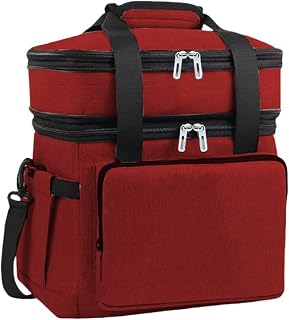 Car Camping Coolers for Toyota Corolla/Corolla Cross/Raize/Highlander, Leak Proof Cooler, Portable Lightweight Ice Chest Box, Compartments Waterproof Insulated Bag