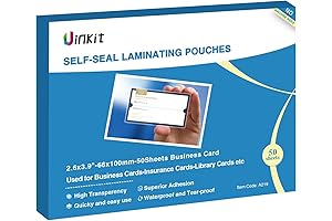 Uinkit Self Sealing Laminating Pouches: Hassle-Free Business Card Protection