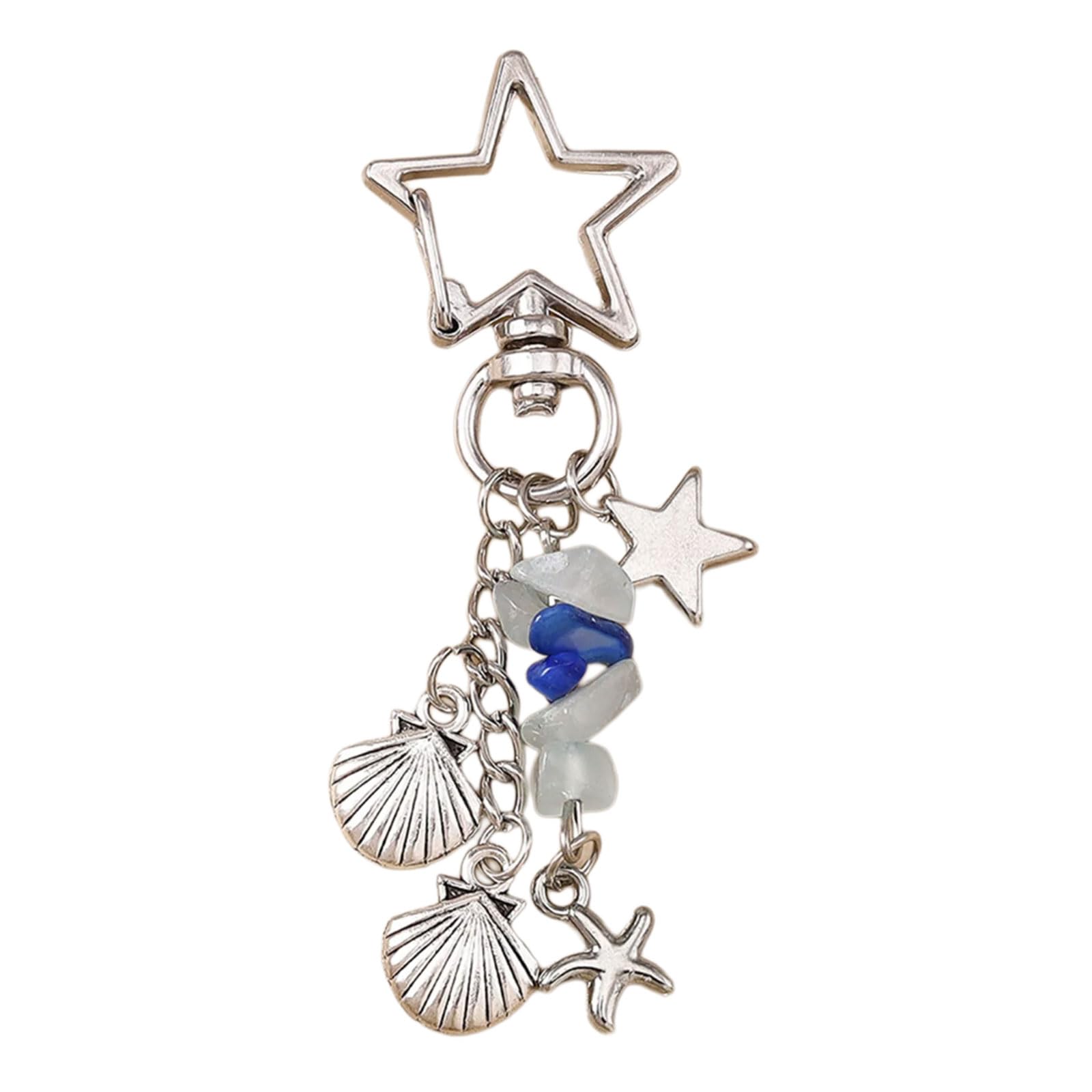 Kalttoy Shell Stars Fruit Keychain Charm Multifuntional Bag Charm Accessory Alloy Texture Suitable For And Fashion Bags Cuteness Alloy Keychain Pendant