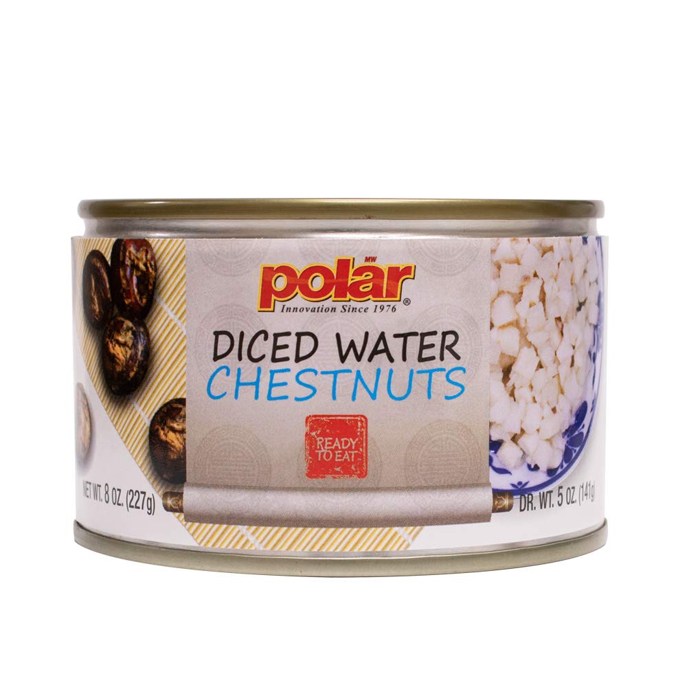 MW Polar Canned Vegetables Water Chestnuts, Diced, 8oz (Pack of 1)