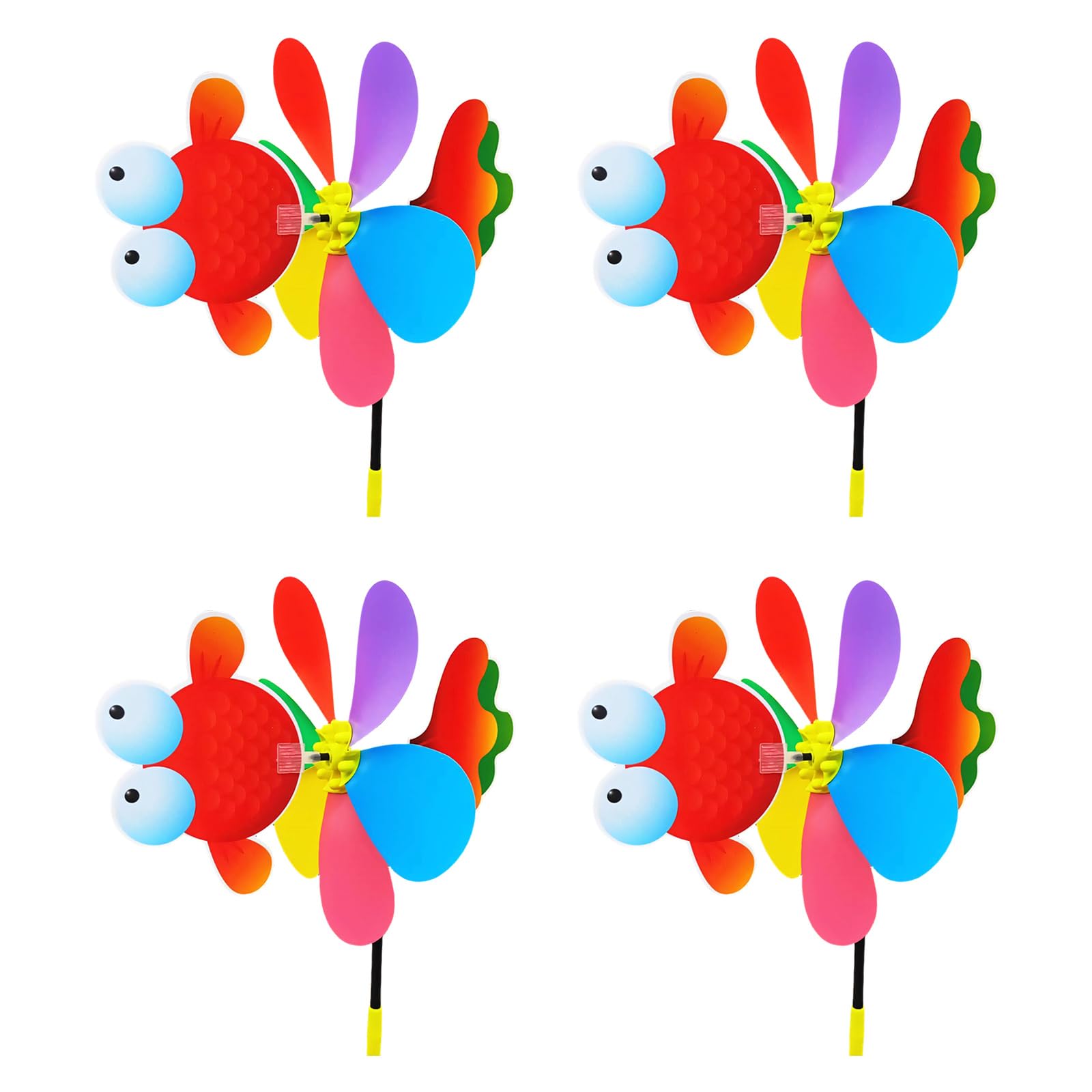 Colorful Cartoon Animal Wind Spinner Children Toy Scare Birds Away Wind Spinner Garden Windmills Adornment Cartoon Animal Windmills