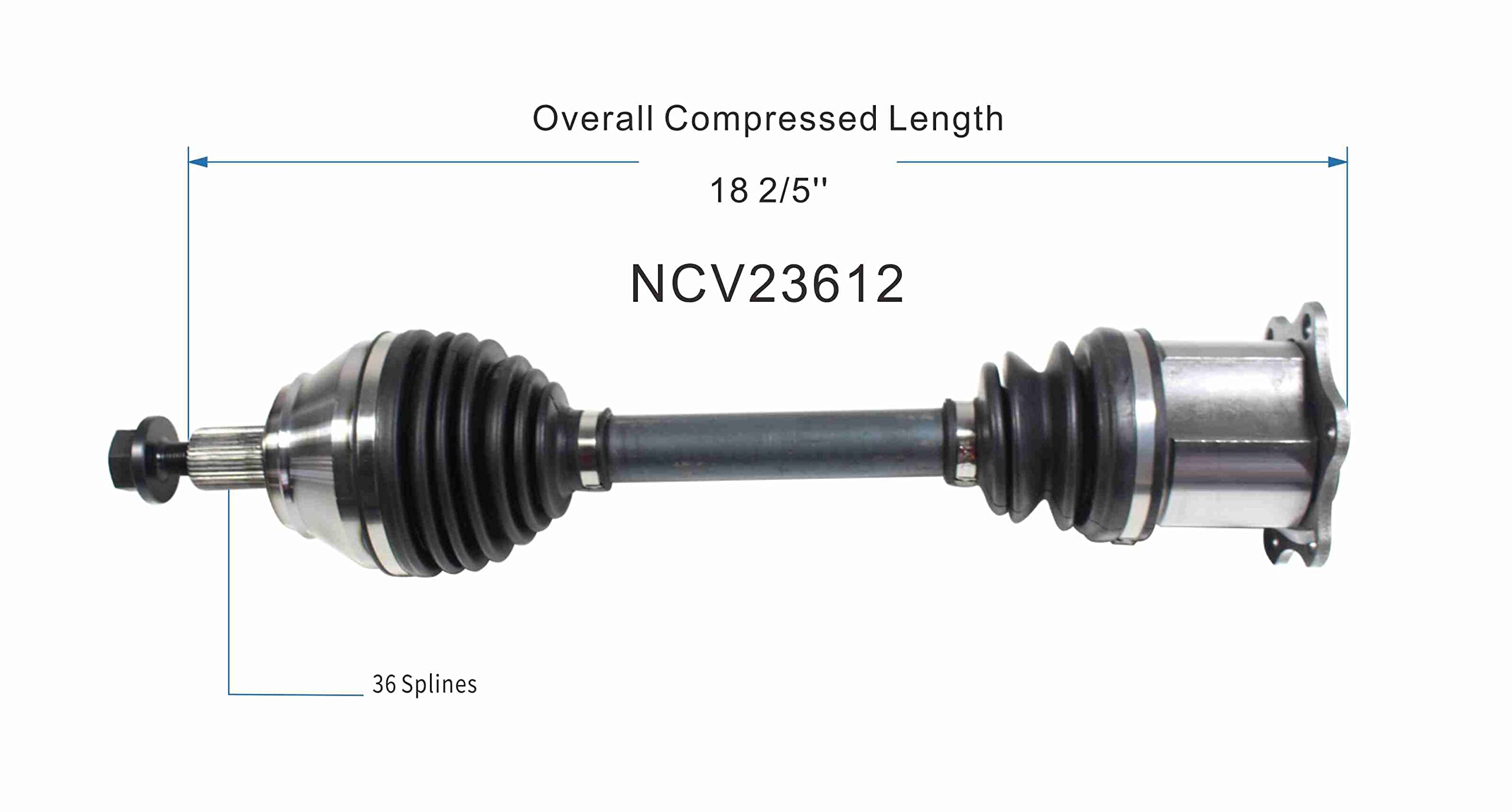 Amazon.com: GSP NCV23612 CV Axle Shaft Assembly - Left Front
