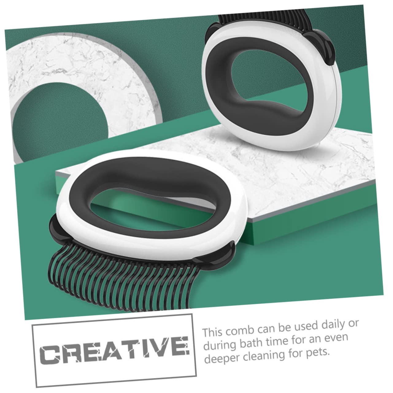 BESPORTBLE 4piezas Cepillo De Limpieza Para Gatos Peine De Antideslizante Elimina Pelo Suelto y Caspa Diseño Ergonómico Para Gatos y Perros