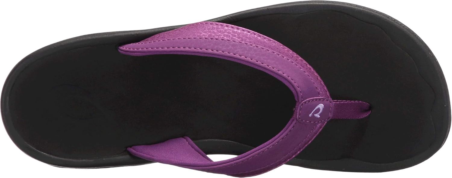 OLUKAI New Women's Ohana Flip Flop Dahlia/Black 6
