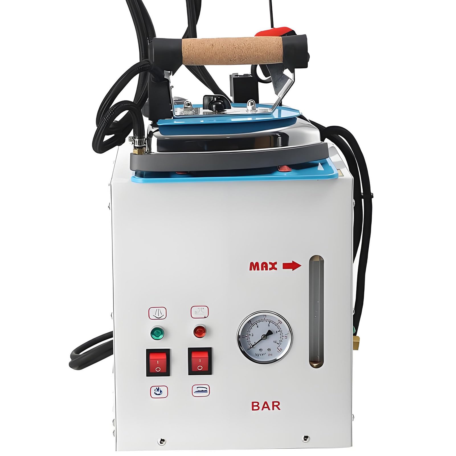 FHRKA Industrial Steam Ironing Station,Electric Steam Iron 2400W Boiler Iron Steamer,4L Garment Steamer for Clothes for Clothing Stores