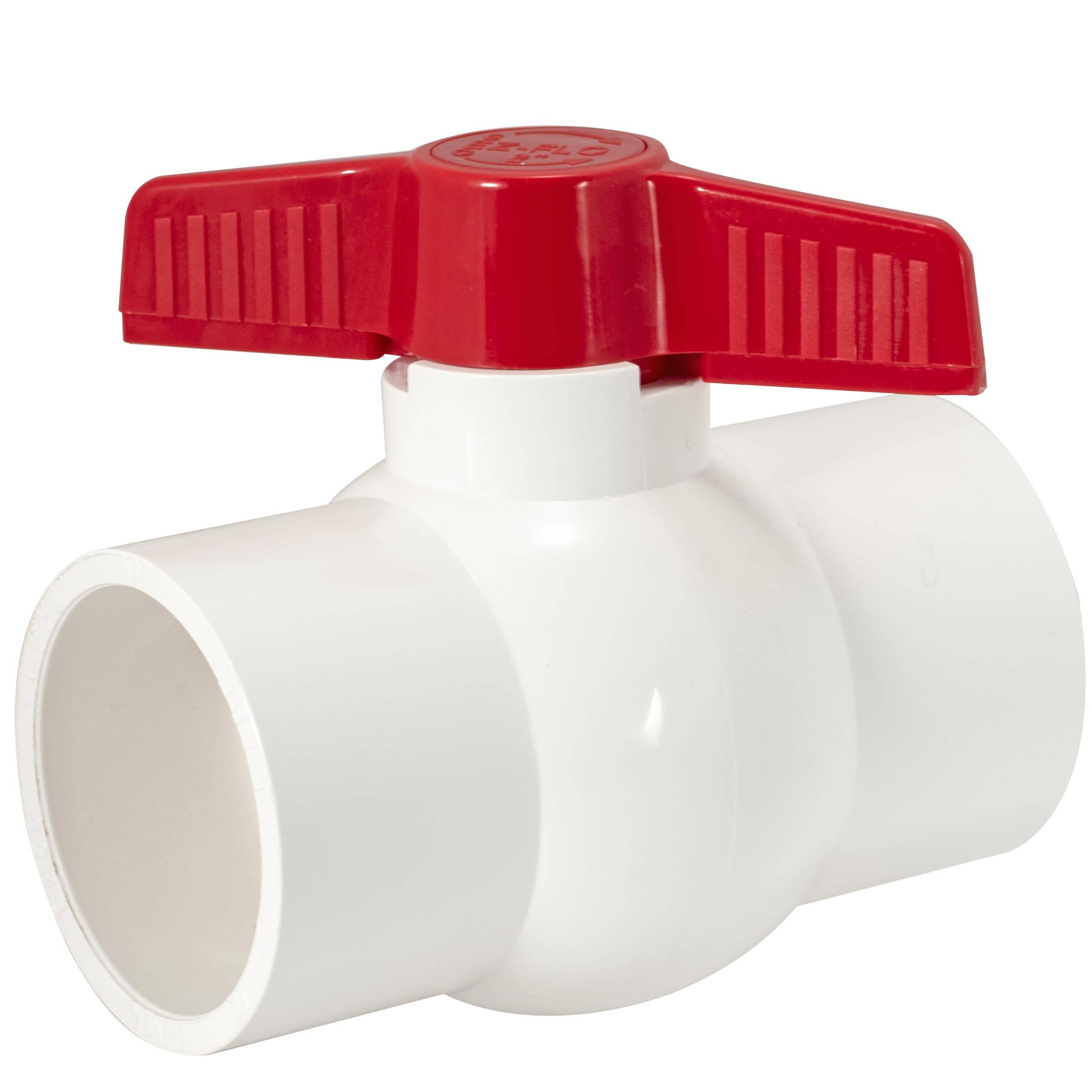 Eastman 2 x 2 Inch Slip Schedule 40 PVC Quarter Turn Ball Valve, 150 PSI, 20121