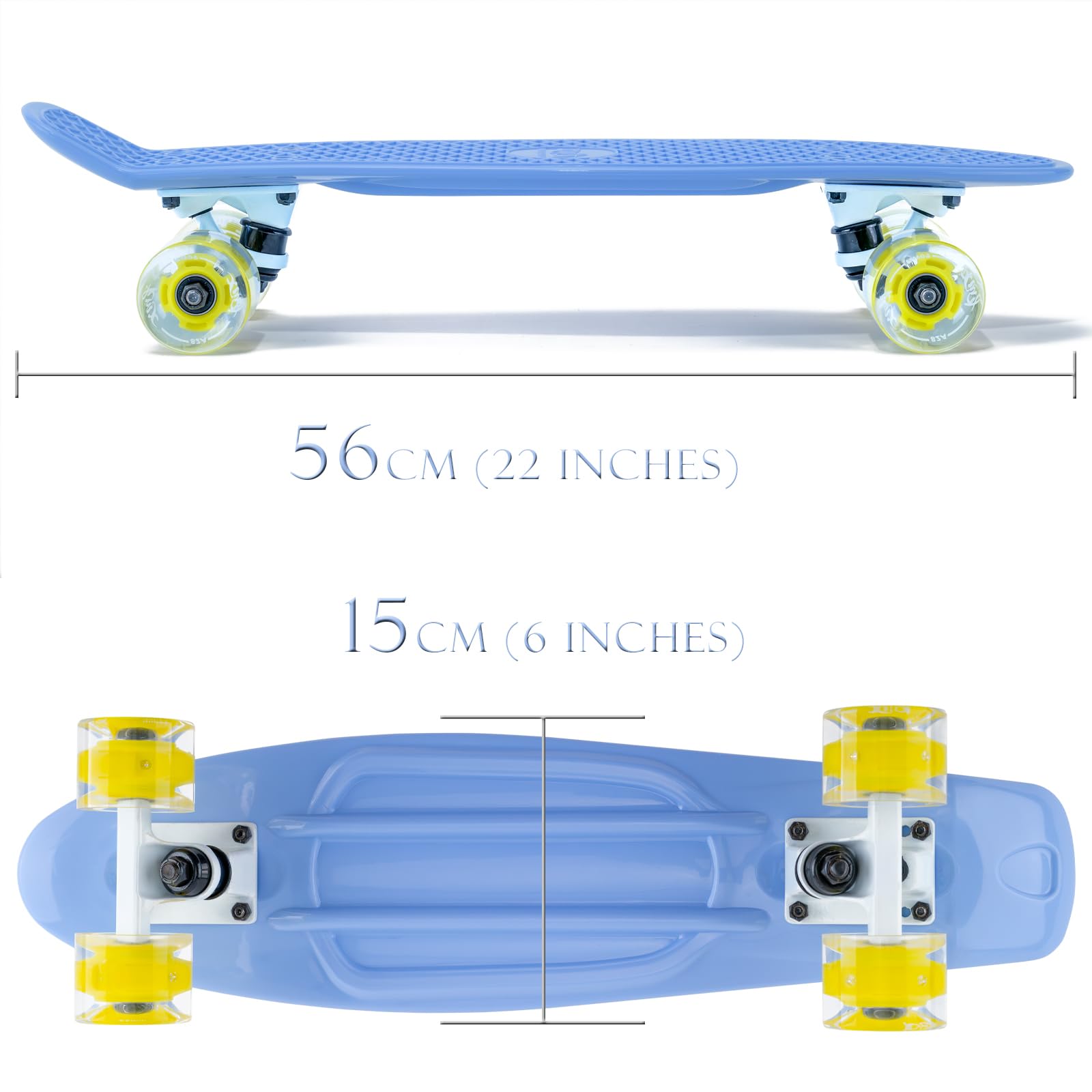 Arrow Board - KMX Skateboard da 22, 27, 31 pollici, Skateboard per bambini, adolescenti, adulti, stile classico Penny Board.