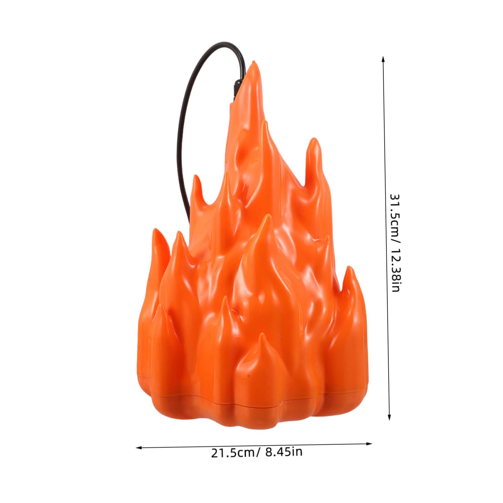 Sosoport Lámpara de Llama de Simulación LED Efecto Fuego Parpadeante para Decoración del Hogar Patio Camping o Apartamento