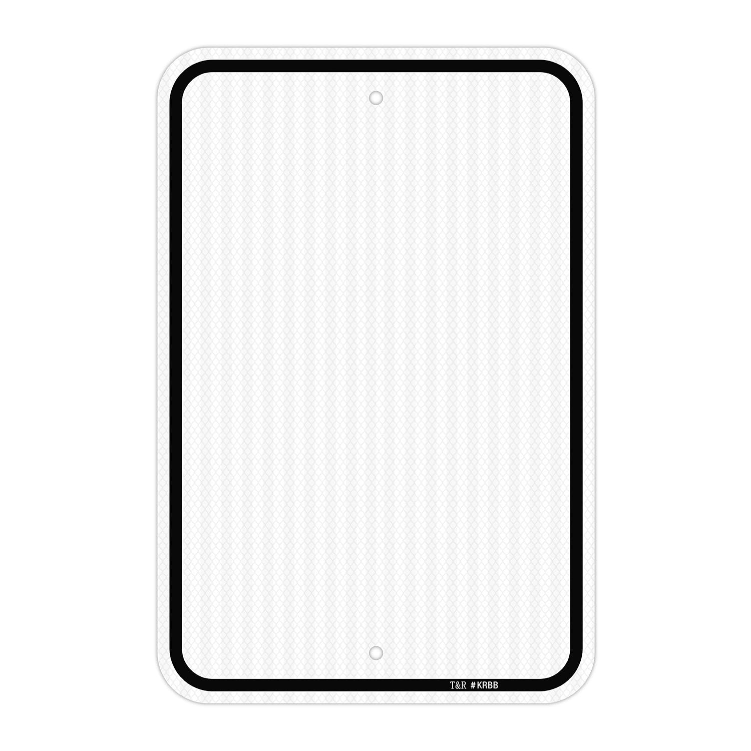 T&R "Caution" Blank Sign - 2 Pack - 14 x 10 Inches Rust Free .040 Aluminum Reflective - UV Protected, Waterproof, Weatherproof and Fade Resistant - 6 Pre-drilled Holes — Amazon image 14