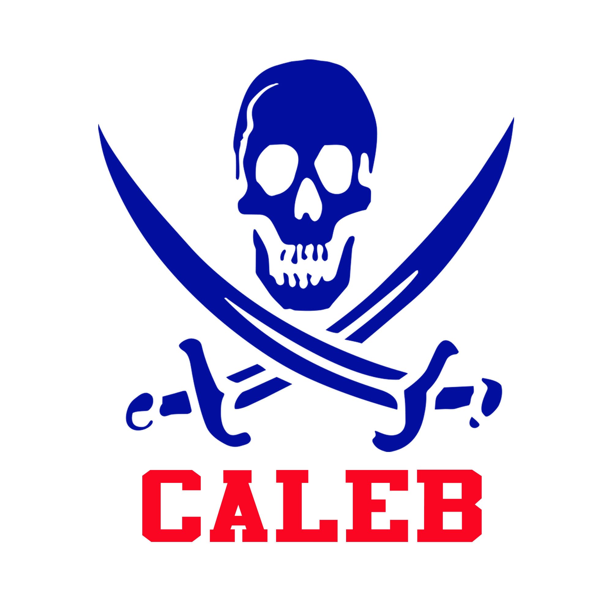 Pirate Skull Personalised Name Wall Sticker for Boys Room – Custom Name Vinyl Wall Decal – Removable Self-Adhesive Kids Bedroom Wall Art for Nursery, Playroom & Boys Bedroom Decor