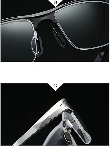 Miniatura 8 de Lentes de lectura multifocales de magnesio de aluminio para hombre, presbicia, hipermetropía, gafas bifocales, sol fotocromáticas, NX