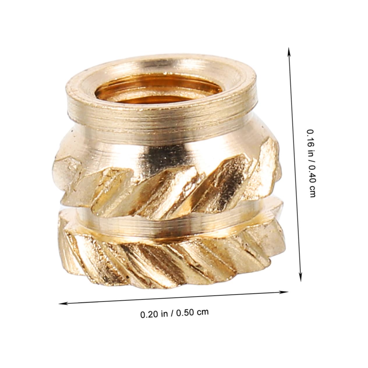 M3 130Pcs Brass Knurled Heat Set Insert Nuts for 3D Printing