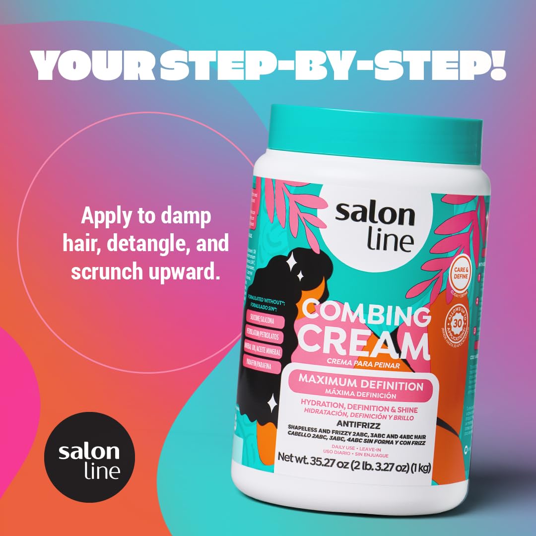 Salon Line Maximum Definition Hair Cream, Curl Cream, 35.27 Oz