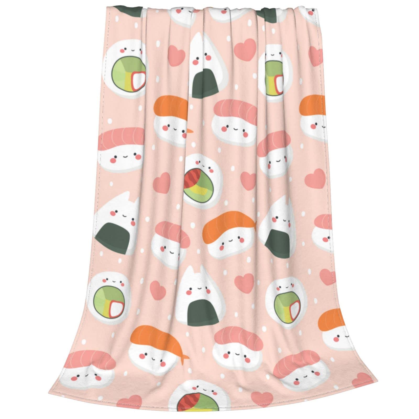 Dreamer Coperta Gigante A Forma Di Sushi – Plaid In Pile Di Flanella Morbidissimo, 152x140 Cm, Per Divano E Letto