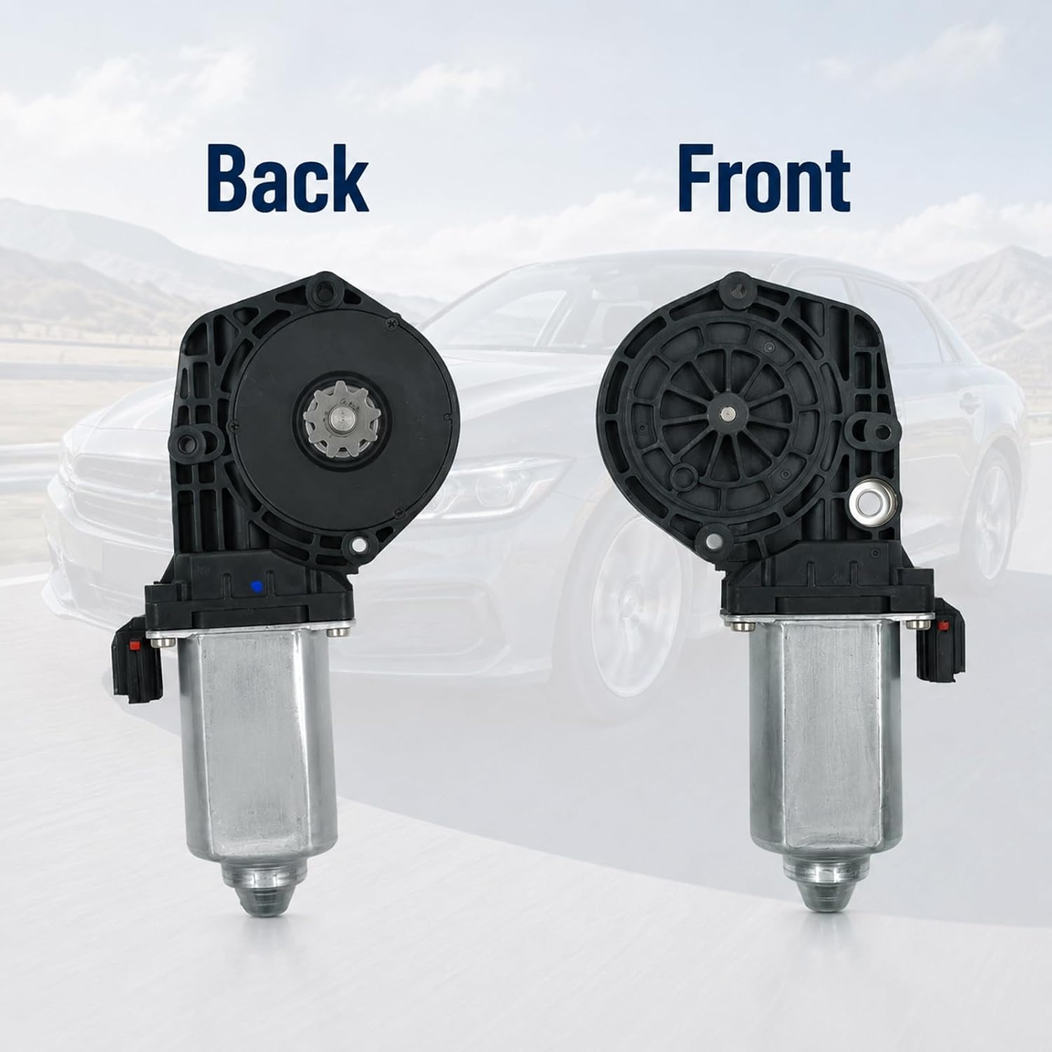 Power Window Motor Compatible with Ford E/F-150 250 350 1981-90,Aerostar 1986-89,Bronco 1981-92/II 1984-86,Galaxie 1965,Fairmont 1978-83,Country Squire 1987-89,Custom 1964-72,Replace # 742-251