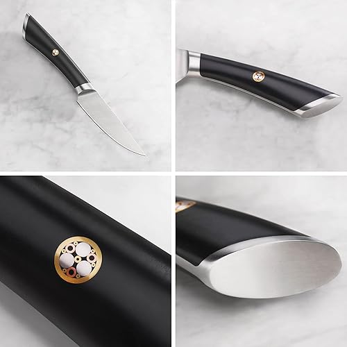 Miniatura 3 de Cangshan ELBERT Serie Alemán Acero Forjado 3.5" Cuchillo de Pelar (negro)
