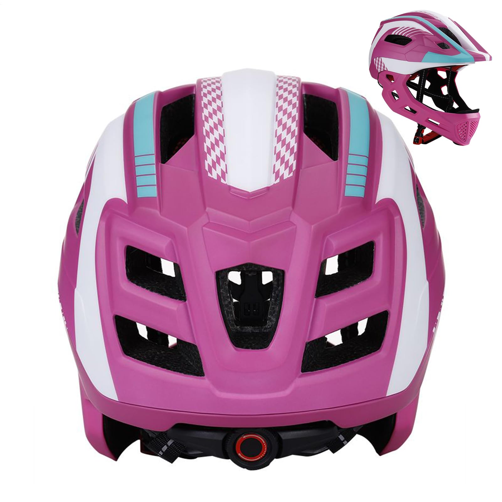 Casco Integral Bicicleta | Equipo De Protección Cabeza Ciclismo | Cascos De Skateboard,para Niñas Jóvenes Jinetes Principiantes Monopatín Juego Al Aire Libre Familia Parque Fiesta