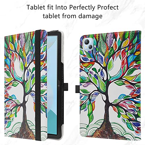 MAMA MOUTH Compatible with Blackview Tab 13 Case,Slim Folio Folding Stand PU Leather Cover for 10.1" Blackview Tab 13 Tablet,Love tree - Image 2