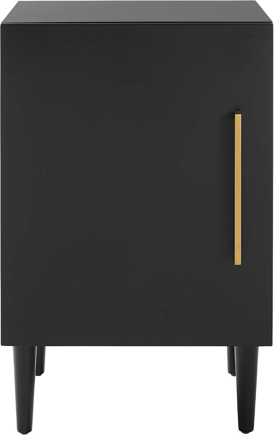 Crosley Furniture Everett Record Player Stand with Storage for Vinyl Records, Matte Black